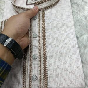 Premium Quality Cotton Panjabi |  The Toasted Ivory