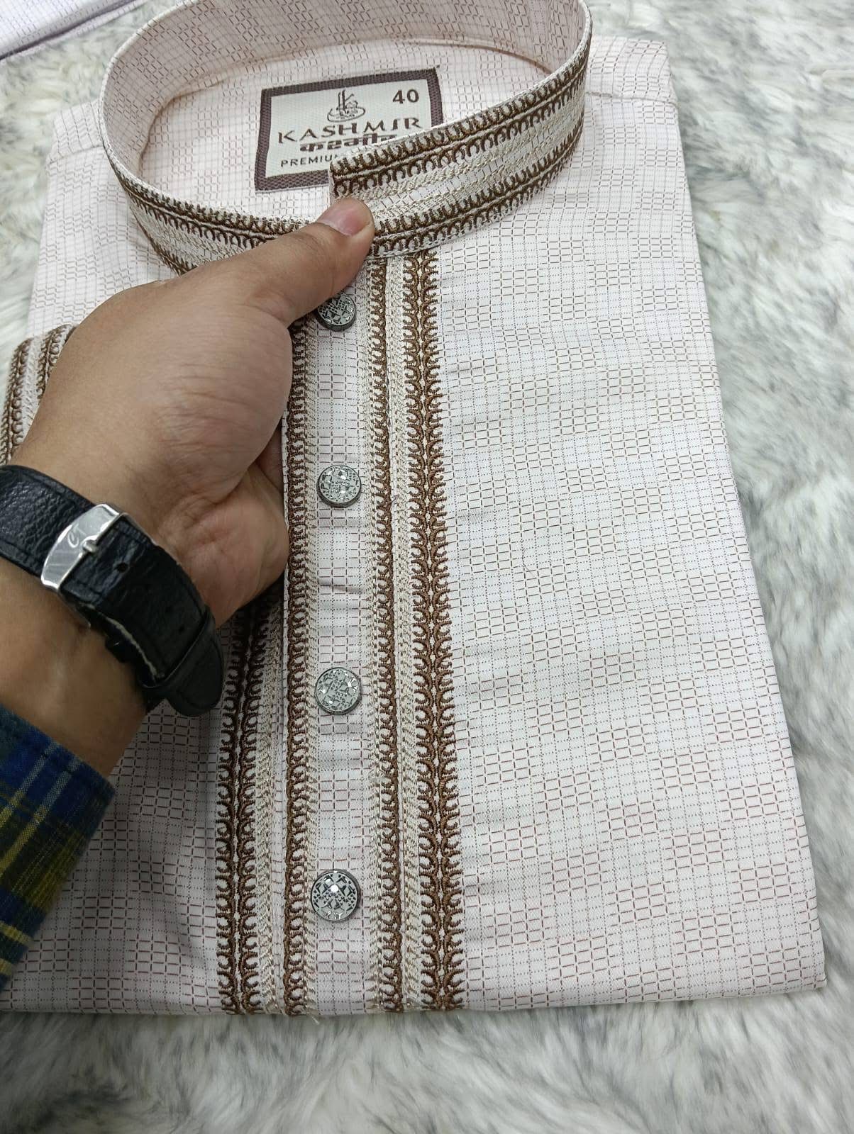 Premium Quality Cotton Panjabi |  The Toasted Ivory