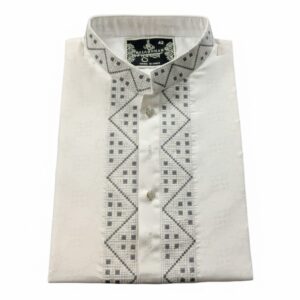 Modern Cotton  Embroidery Punjabi | Silver-Grey